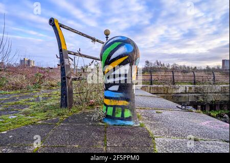 Pamona ehemalige Docks, Salford Quays Stockfoto