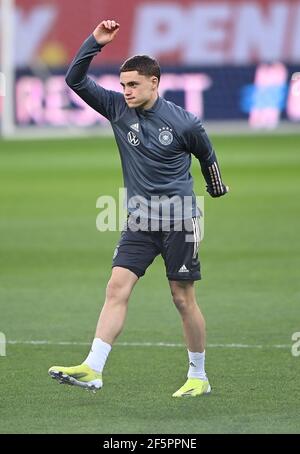 Florian Wirtz. GES./Fussball/DFB-Finaltraining Bukarest, das Team, 27.03.2021 Fußball: Training, Training Deutsche Nationalmannschaft, Bukarest, Rumänien, 27. März 2021 Verwendung weltweit Stockfoto