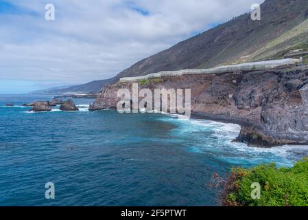 Playa de la zamora in La Palma, Kanarische Inseln, Spanien. Stockfoto