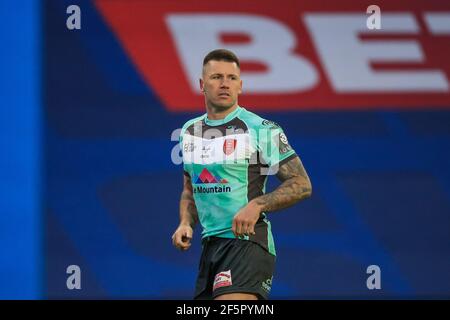 Shaun Kenny-Dowall (4) von Hull KR in, am 3/27/2021. (Foto von Mark Cosgrove/News Images/Sipa USA) Quelle: SIPA USA/Alamy Live News Stockfoto