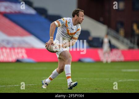 Leeds, England - 26th. März 2021 - Catalan Dragons James Maloney in Aktion während des Spiels Rugby League Betfred Super League Round 1 Catalan Dragons vs Hull Kingston Rovers at Emerald Headingley Stadium, Leeds, UK Dean Williams/Alamy Live News Stockfoto