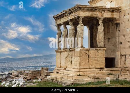 Athena Nike Tempel in Athen Stockfoto