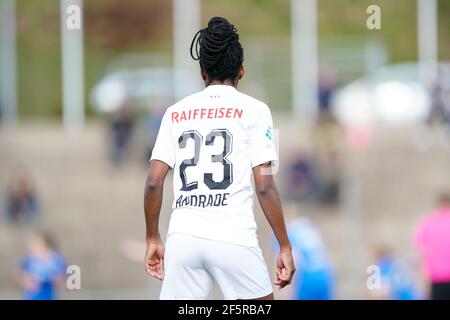 Luzern, Schweiz. März 2021, 27th. 27th. März 2021, Luzern, Allmend Sports facilities, AXA Women's Super League: FC Luzern - FC Zuerich Women, # 23 Lydia Andrade (Zuerich) (Schweiz/Kroatien OUT) Credit: SPP Sport Press Photo. /Alamy Live Nachrichten Stockfoto