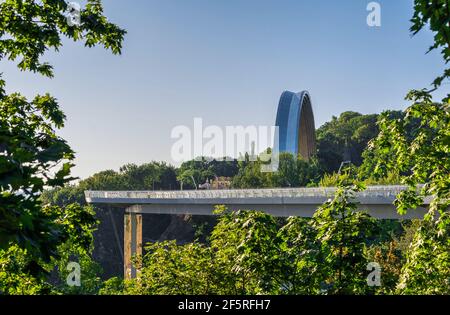 Völkerfreundschaftsbogen in Kiew, Ukraine Stockfoto