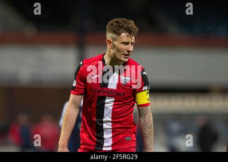 Dens Park, Dundee, Großbritannien. März 2021, 27th. Scottish Championship Football, Dundee FC gegen Dundee; Euan Murray von Dundee Athletic Kredit: Action Plus Sports/Alamy Live News Stockfoto