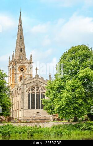 Die Kirche der Heiligen und ungeteilten Dreifaltigkeit, Stratford-upon-Avon, England, Großbritannien Stockfoto