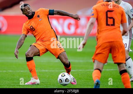 AMSTERDAM, NIEDERLANDE - MÄRZ 27: Georginio Wijnaldum der Niederlande während der FIFA Fußball-Weltmeisterschaft 2022 Qatar Qualifier Spiel zwischen den Niederlanden und Stockfoto