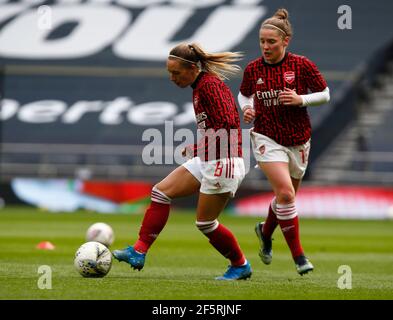 London, Inited Kingdom. März 2021, 27th. EDGWARE, ENGLAND - MÄRZ 27: Jordan Nobbs of Arsenal während der FA Women's Spur League zwischen Tottenham Hotspur und Arsenal Women im Tottenham Hotspur Stadium, London, UK am 27th. März 2021 Credit: Action Foto Sport/Alamy Live News Stockfoto