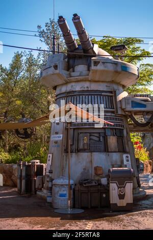 Orlando, Florida. Januar 05, 2021. Star Wars Galaxys Edge in den Hollywood Studios (107) Stockfoto