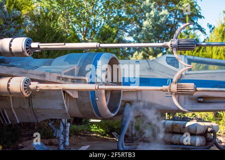 Orlando, Florida. Januar 05, 2021. X-Wing Fighter in den Hollywood Studios (43) Stockfoto