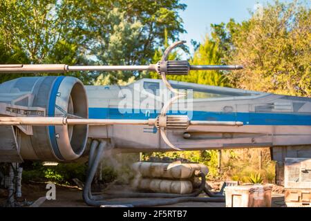 Orlando, Florida. Januar 05, 2021. X-Wing Fighter in den Hollywood Studios (44) Stockfoto