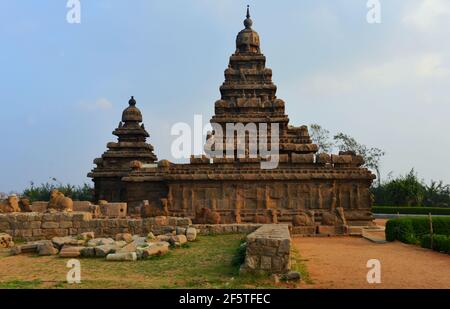 Mamallapuram, Shore Tempel Stockfoto