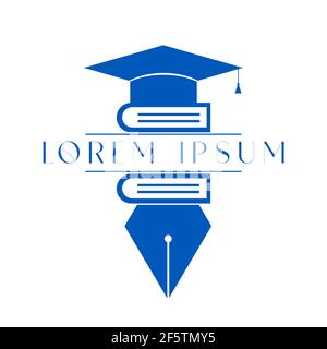 Vektorlogo für den Bildungsbereich. Stock Vektor