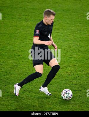 Duisburg, Deutschland. März 2021, 25th. Matthias Ginter (Deutschland) GES/Fussball/WM-Qualifikation: Deutschland - Island, 25.03.2021 Fußball: WM Qualifying match: Deutschland gegen Island, Duisburg, Deutschland, 25. März 2021 Quelle: dpa/Alamy Live News Stockfoto