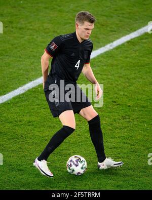 Duisburg, Deutschland. März 2021, 25th. Matthias Ginter (Deutschland) GES/Fussball/WM-Qualifikation: Deutschland - Island, 25.03.2021 Fußball: WM Qualifying match: Deutschland gegen Island, Duisburg, Deutschland, 25. März 2021 Quelle: dpa/Alamy Live News Stockfoto