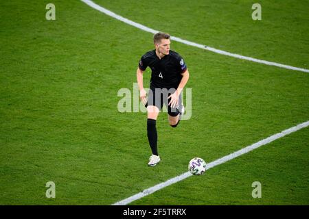 Duisburg, Deutschland. März 2021, 25th. Matthias Ginter (Deutschland) GES/Fussball/WM-Qualifikation: Deutschland - Island, 25.03.2021 Fußball: WM Qualifying match: Deutschland gegen Island, Duisburg, Deutschland, 25. März 2021 Quelle: dpa/Alamy Live News Stockfoto