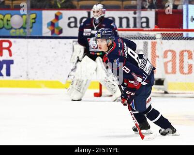 Gustav Forsling, Hockeyverein Linköping, Linköping. Stockfoto