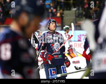 Gustav Forsling, Hockeyverein Linköping, Linköping. Stockfoto