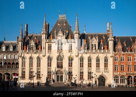 Provinciaal Hof in Bruges Markt (Brugge) Belgien - Flandern Stockfoto