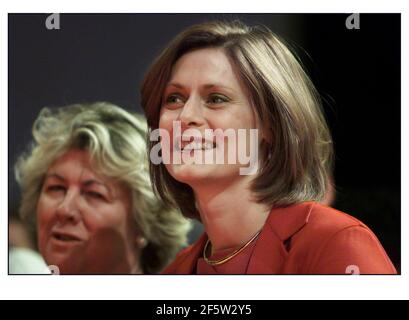 Sarah Macauley Ehefrau auf der Labour Party Konferenz Oktober 2000 Stockfoto