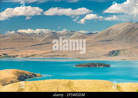 Lake Tekapo, Canterbury, Neuseeland Stockfoto