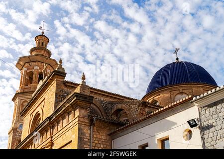 Kirche unserer Lieben Frau von Trost in Altea, Provinz Alicante, Costa Blanca, Spanien Stockfoto