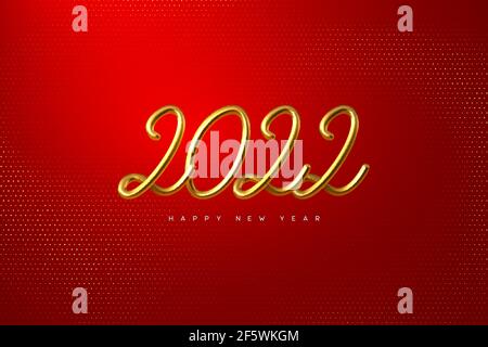 2022 Frohes neues Jahr. Stock Vektor