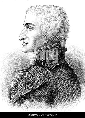 Jean-Jacques Regis de Cambaceres, Herzog von Parma, 18. Oktober 1753 - 8. März 1824, war ein französischer Jurist und Staatsmann. Von 1805 bis 1814 und 1815 war er Regierungschef von Frankreich unter Kaiser Napoleon l. / Jean-Jacques Regis de Cambaceres, Herzog von Parma, 18. Oktober 1753 - 8. März 1824, war ein französischer Jurist und Staatsmann. Von 1805 bis 1814 und 1815 war er unter Kaiser Napoleon l. Regierungsschef Frankreichs, Historisch, historisch, digital verbesserte Reproduktion eines Originals aus dem 19th. Jahrhundert / digitale Reproduktion einer Originalvorlage aus dem 19. Jahrhundert, Stockfoto