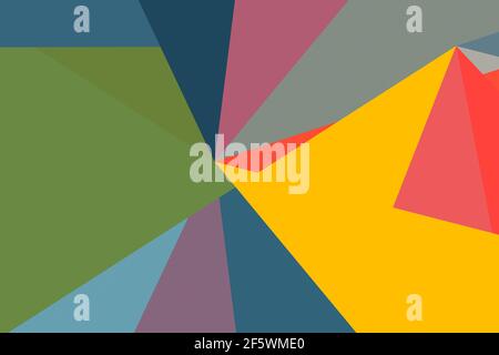 Ein abstraktes buntes geometrisches Muster Hintergrund Stockfoto