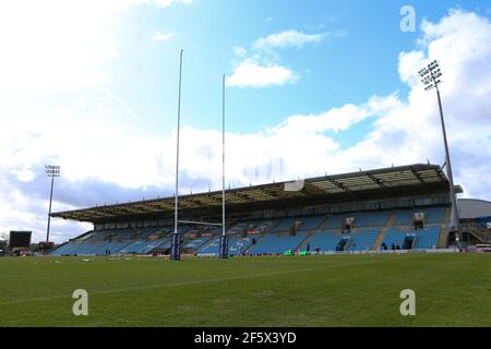 Exeter, Großbritannien. März 2021, 27th. Sandy Park Stadion während des Allianz Premier 15s Spiels zwischen Exeter Chiefs und Loughborough Lightning im Sandy Park in Exeter, England Credit: SPP Sport Press Foto. /Alamy Live Nachrichten Stockfoto