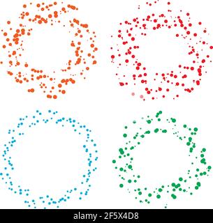 Zufällige Punkte, Kreise Design-Element. Speckles, gepunktetes abstraktes Design – Stock Vektor Illustration, Clip Art Grafiken Stock Vektor