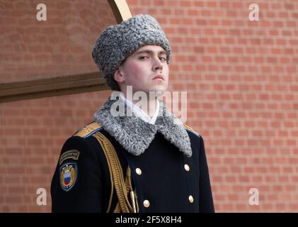 Ehrenwache am Grab eines unbekannten Soldaten 2021 Stockfoto