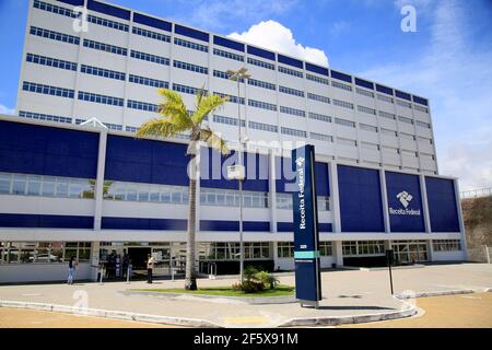 salvador, bahia, brasilien - 25. januar 2021: Sitz der Federal Revenue von Brasilien, in der Stadt Salvador. Stockfoto