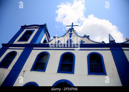 mata de sao joao, bahia / brasilien - 29. september 2020: Blick auf die Senhor do Bonfim Kirche in Mata de Sao Joao. *** Ortsüberschrift *** Stockfoto