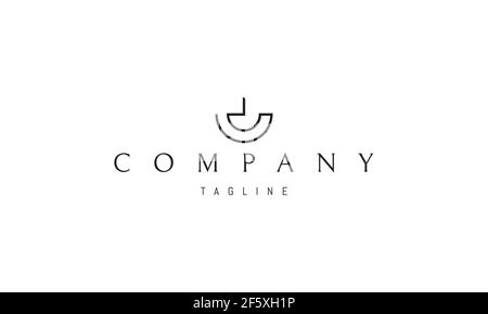 Vektor-Logo, auf dem ein abstraktes Bild einer Tasse in Form einer Uhr. Stock Vektor