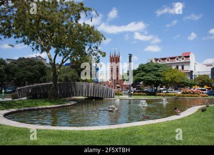 PALMERSTON NORTH, NEUSEELAND - DEZ 20 2016: Palmerston North City Square. Stockfoto