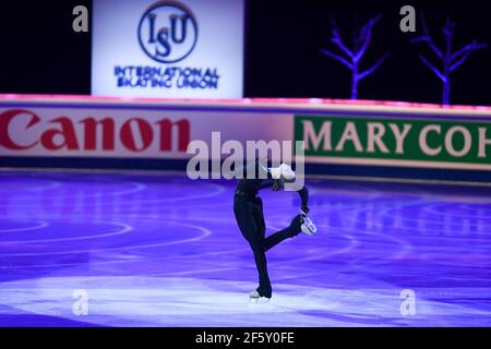 Stockholm, Schweden. März 2021, 28th. Alexandra TRUSOVA FSR, während der Ausstellungsgala bei der ISU World Figure Skating Championships 2021 im Ericsson Globe, am 28. März 2021 in Stockholm, Schweden. Quelle: Raniero Corbelletti/AFLO/Alamy Live News Stockfoto