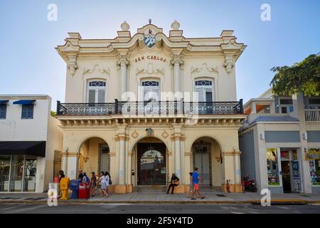 San Carlos Institute auf der Duval Street in Key West Florida USA Stockfoto