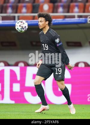 Leroy SANE, DFB 19 im Match RUMÄNIEN, Deutschland. , . WM Quali, Saison 2020/2021, 28. März 2021 in Bukarest, Bukarest, Rumänien. Quelle: Peter Schatz/Alamy Live News Stockfoto
