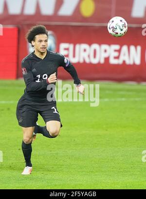 Leroy SANE, DFB 19 im Match RUMÄNIEN, Deutschland. , . WM Quali, Saison 2020/2021, 28. März 2021 in Bukarest, Bukarest, Rumänien. Quelle: Peter Schatz/Alamy Live News Stockfoto