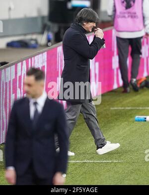 DFB-Headcoach Joachim Jogi LOEW, LÖW im Spiel RUMÄNIEN, Deutschland. , . WM Quali, Saison 2020/2021, 28. März 2021 in Bukarest, Bukarest, Rumänien. Quelle: Peter Schatz/Alamy Live News Stockfoto