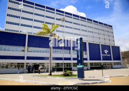 salvador, bahia, brasilien - 25. januar 2021: Sitz der Federal Revenue von Brasilien, in der Stadt Salvador. Stockfoto