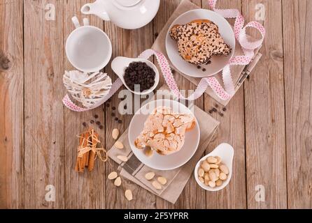 Colomba Italienische Ostern Taubenbrot. Stockfoto