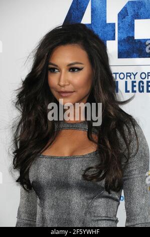 Naya Rivera bei der Premiere 42 die wahre Geschichte von an American Legend' im Chinese Theatre Los Angeles 04,09,2013 Stockfoto