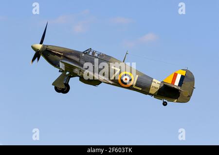 Hawker Sea Hurricane WW2 Kämpfer der RN Stockfoto