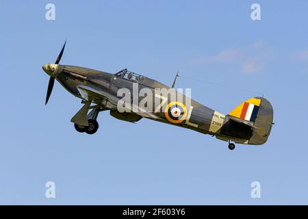 Hawker Sea Hurricane WW2 Kämpfer der RN Stockfoto