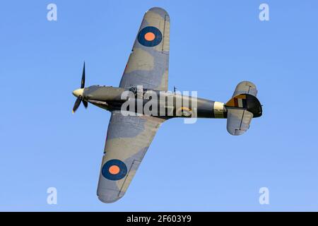 Hawker Sea Hurricane WW2 Kämpfer der RN Stockfoto