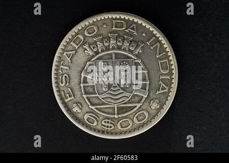 Vintage ESTADO·da·INDIA 6 00 USD ist 6 Escudos Portugiesisch Indien Stockfoto