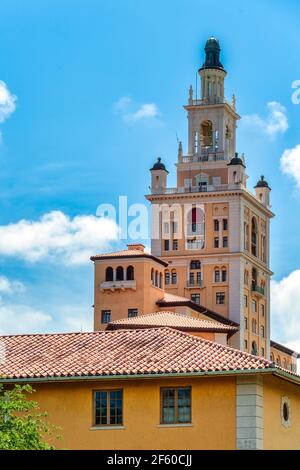 Hotel Biltmore Außenarchitektur in Coral Gables, Miami, Florida, USA Stockfoto