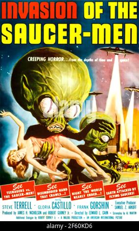 INVASION DER UNTERTASSE-MÄNNER aka Invasion der Hölle Kreaturen 1957 American International Pictures Film Stockfoto